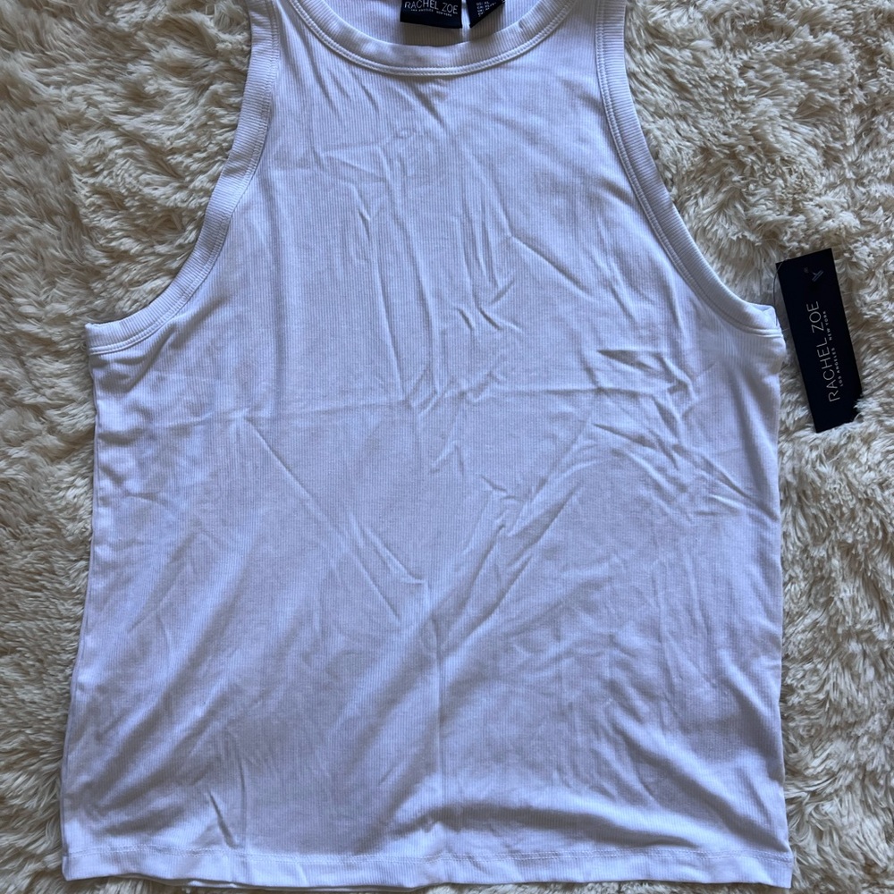 Rachel Zoe Women's Classic White Tank Top